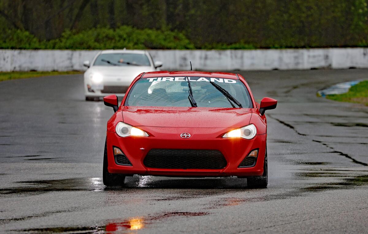 FR-S rain front view