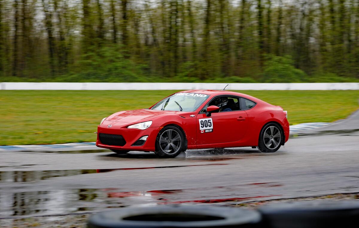 FR-S rain side profile